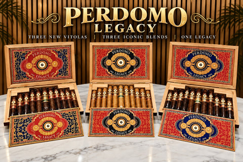 Perdomo Legacy three new vitolas: Short Robusto, Belicoso Fino and Gran Corona