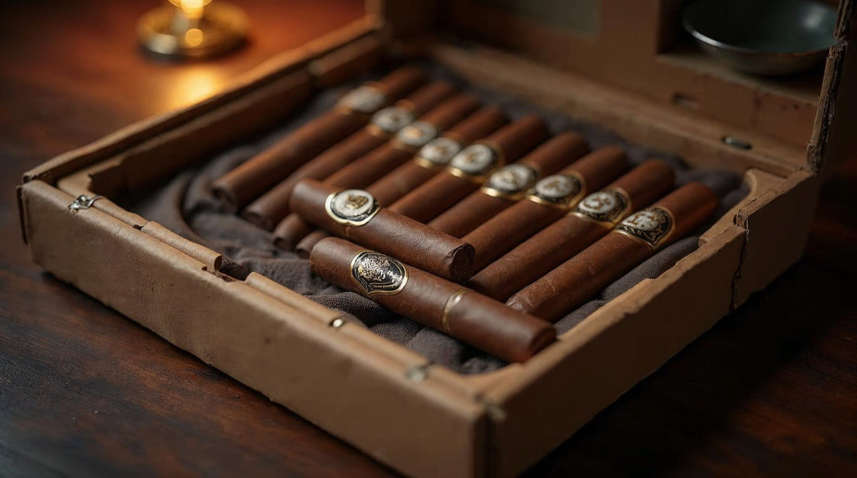 Premium cigars carefully packed in a shipping box ready for fast online delivery