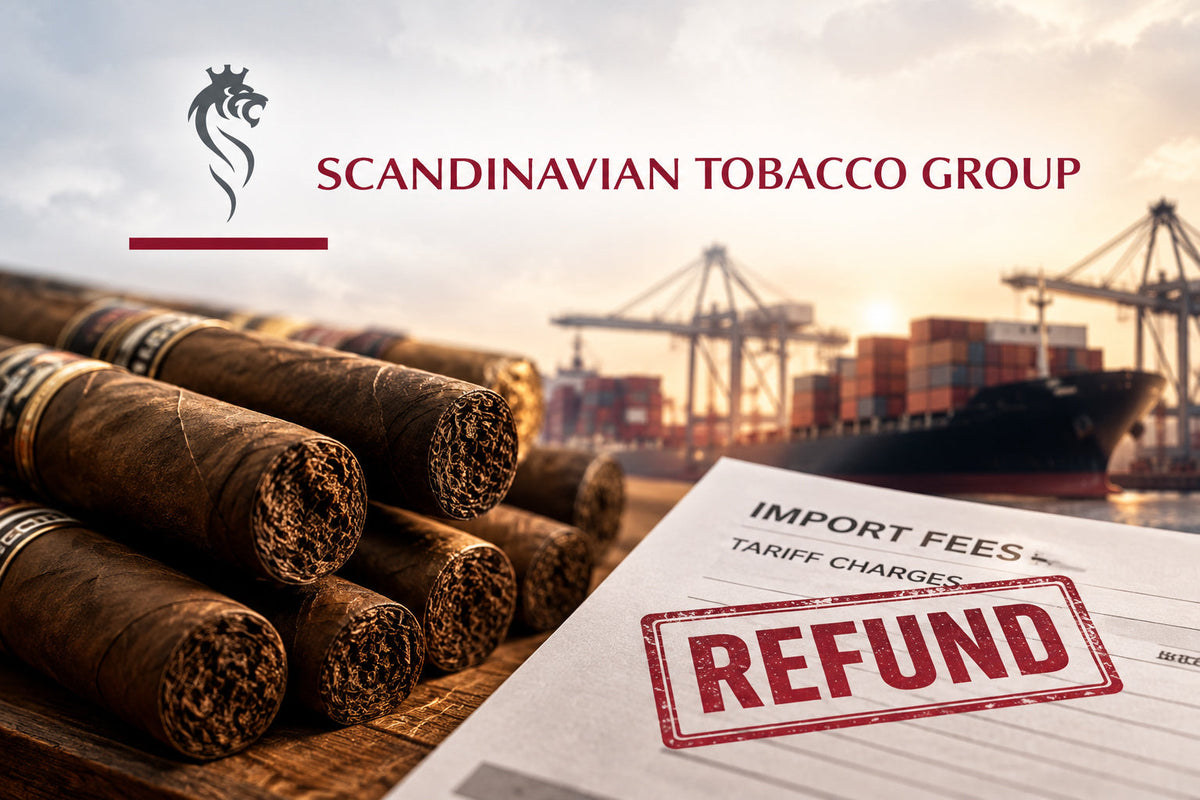 STG tariff refund for cigar retailers, issued as account credits in October 2026