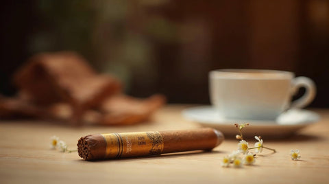 ACID Blondie petite corona cigar from Drew Estate with a light Sumatra wrapper