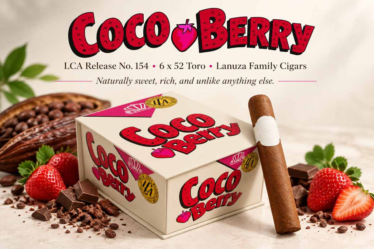 LCA Coco Berry Toro 6 x 52, a Nicaraguan puro with an experimental Rose Corojo Sun Grown wrapper