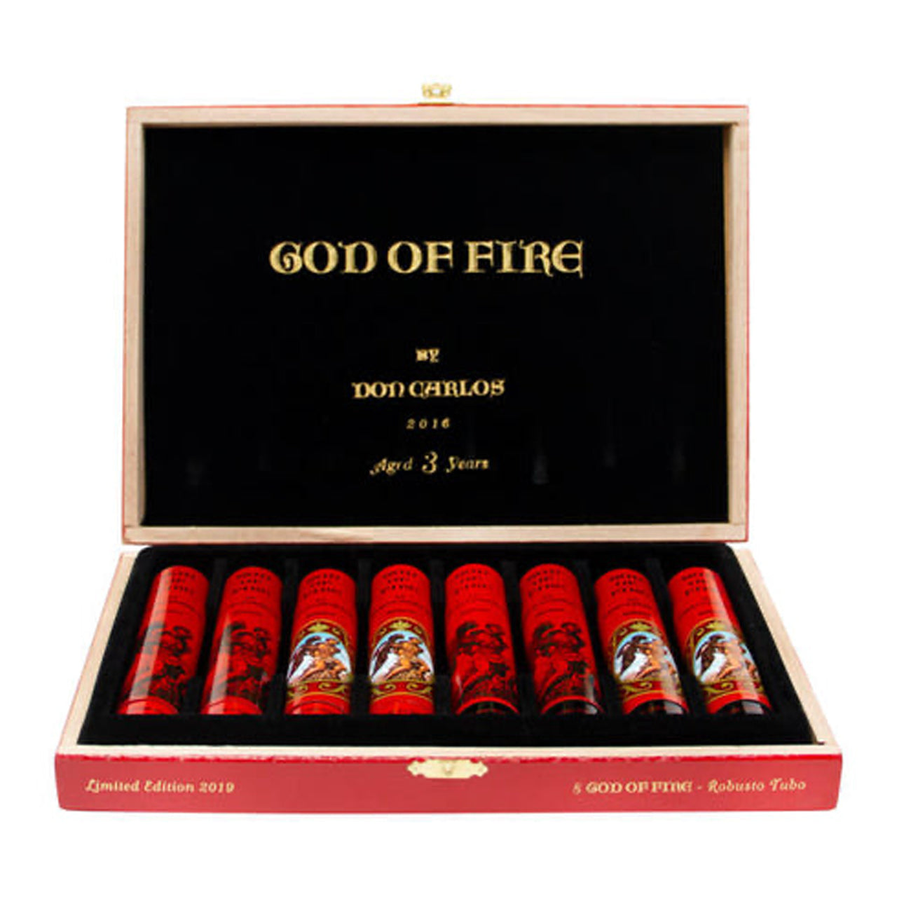 God of Fire Carlito Double Robusto Tubo