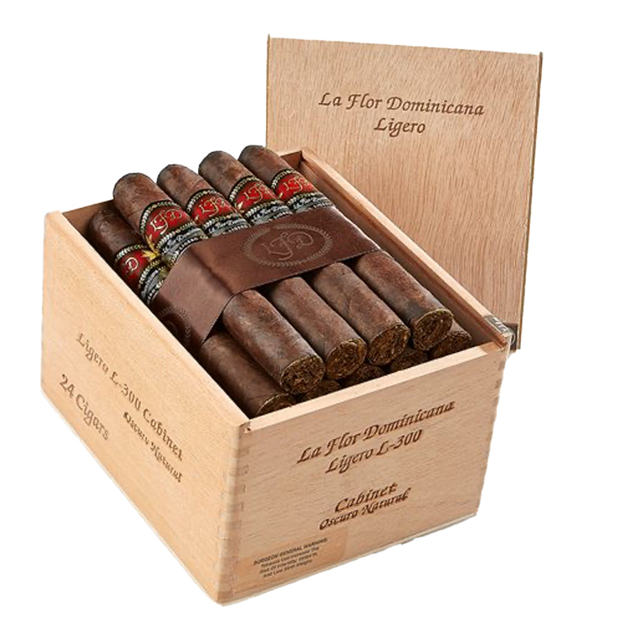 La Flor Dominicana Ligero Cabinet Oscuro Natural L-300