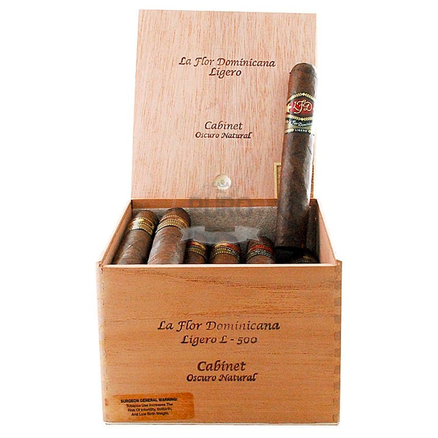 La Flor Dominicana Ligero Cabinet Oscuro Natural L-500