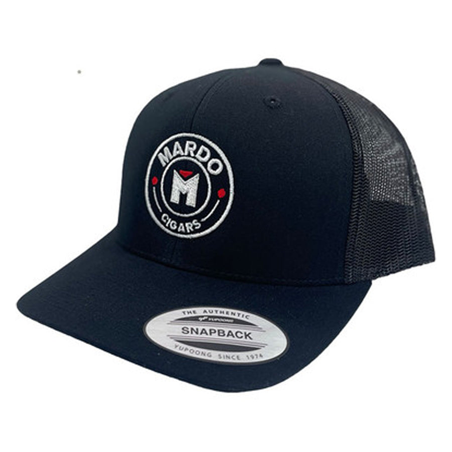 Mardo Cigars -  Black Round Logo Snapback Hat