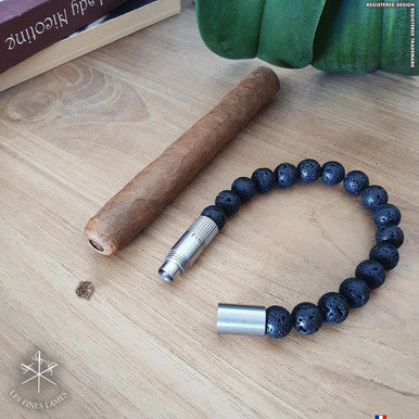 Les Fines Lames-Solo Steel Lava Punch Bracelet 
mardocigars.com