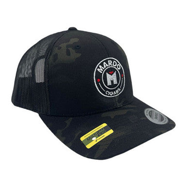 Mardo Cigars -  Black Camo Round Logo Snapback Hat