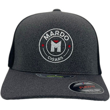 New  Black and Grey Hat Round Logo Fitted hat