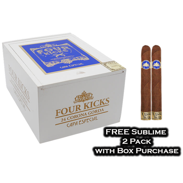 Crowned Heads Four Kicks Capa Especial Corona Gorda Aged 5 Years + FREE Sublime 2Pack